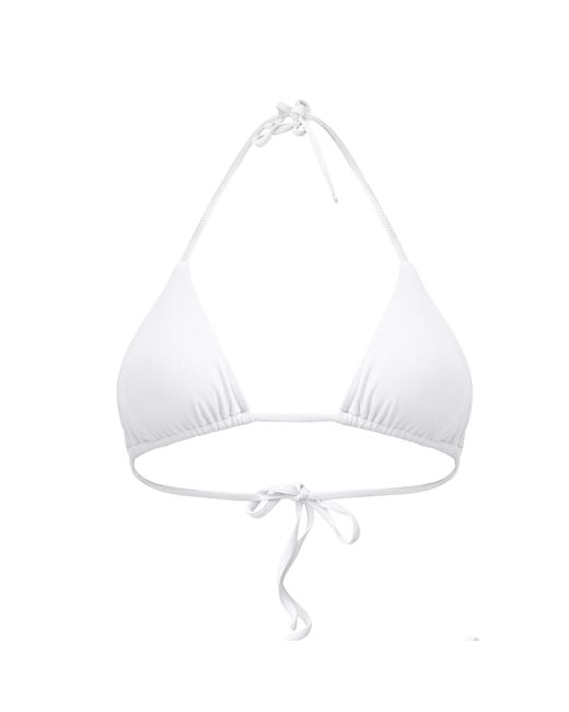Mihara White Yara Triangle Bikini Top