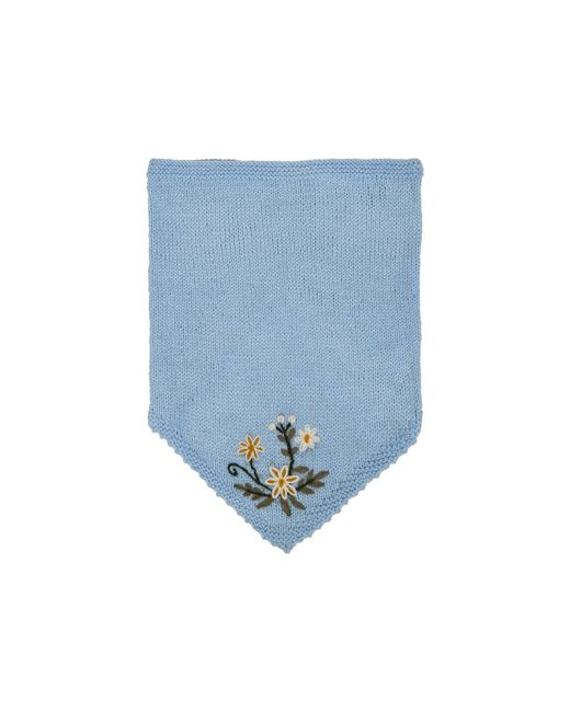 Saachi Blue Floral Embroidered Light Snood