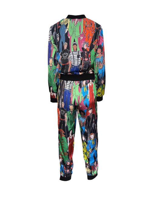 Any Old Iron Blue Printed Heroes Bomber Jacket