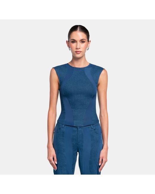 OW Collection Blue Kenna Top