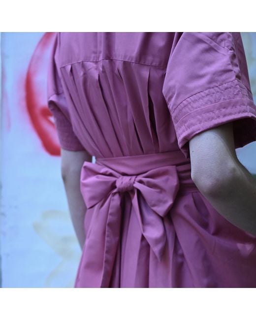 LA FEMME MIMI Pink Malinova Wrap Dress