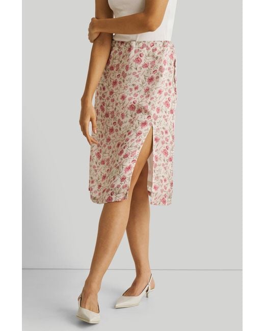 REISTOR Natural Brunch Petal Fusion Satin Skirt