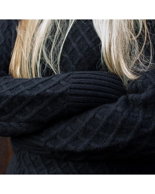 tirillm Blue Celina Cable Knitted Pullover