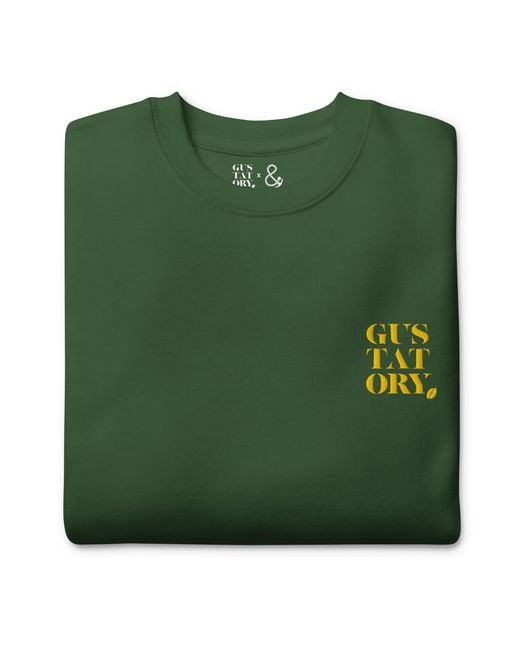 Anchor and Crew Green Forest Gustatory Coffee Over Bills Cotton Blend Embroidered Sweatshirt for men