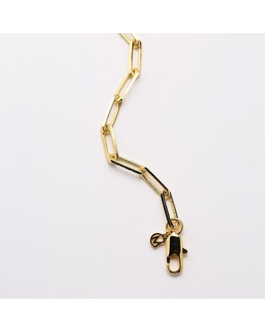 Miss Cecilia Metallic Classic Paperclip Chain Bracelet