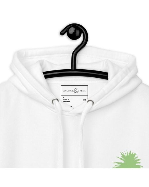 Anchor and Crew Green Las Vegas Landmark Cotton Blend Hoodie for men