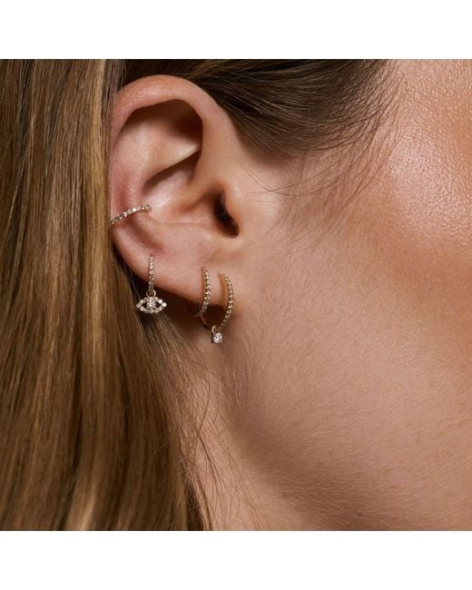 Dyamka Metallic Paved Diamonds Earcuff