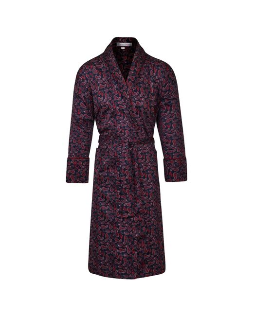 Bown of London Purple Lightweight Dressing Gown Berkley for men