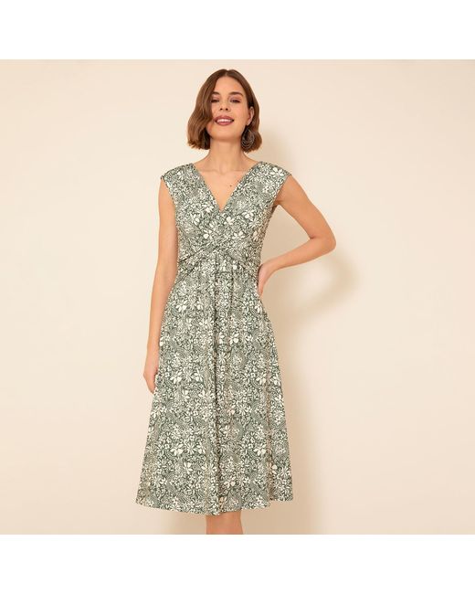 Alie Street London Metallic Renee Knot Dress Botanical
