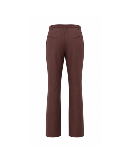 DAVID WEJ Brown Ashford Relaxed Loose Fit Drawstring Trouser for men