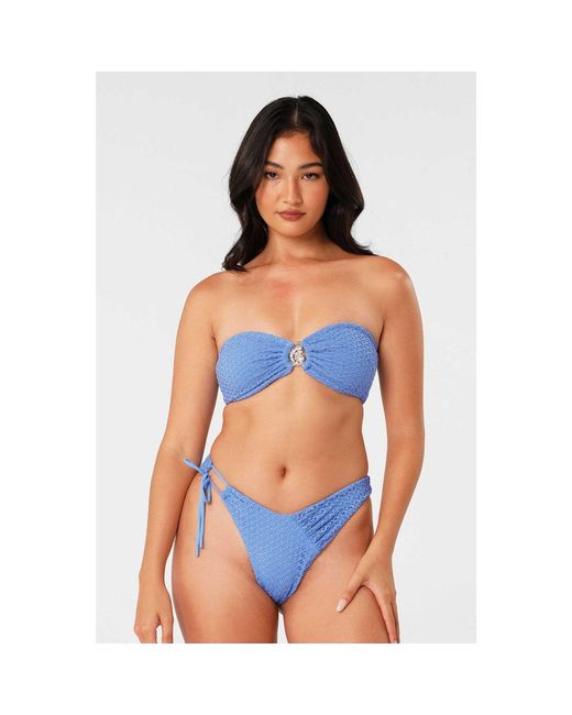 Blackbough Swim Blue Shelby Bandeau Top Oceania Crochet