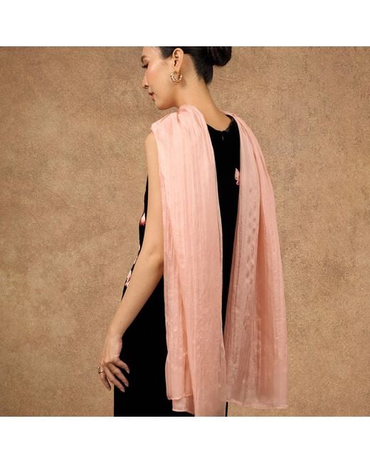 Silk and Bears Red Champagne Habotai Silk Scarf – Wedding Silk Shawl Wrap