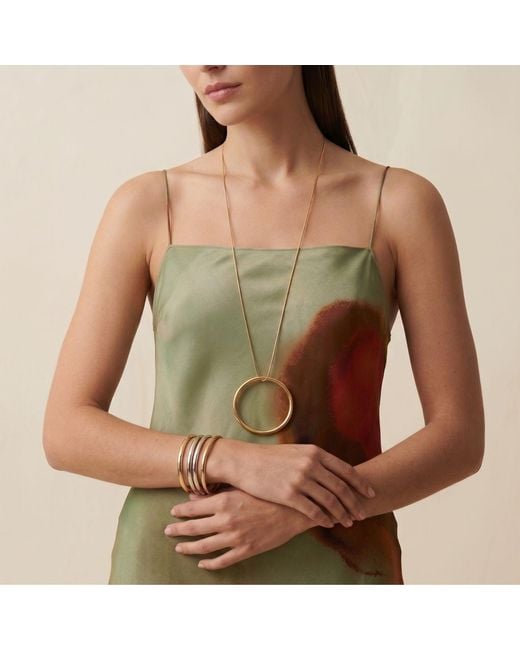 Jaredjamin White Heavenly Hoop Bangle Pendant