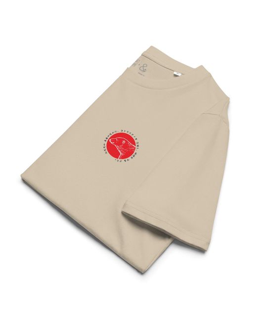 Anchor and Crew Natural Neutrals Desert Dust Think Ocean Six Japan Gurafiku Organic Cotton T-Shirt for men