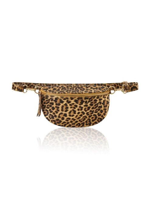 Betsy & Floss Brown Licata Golden Leopard Print Crossbody Bag