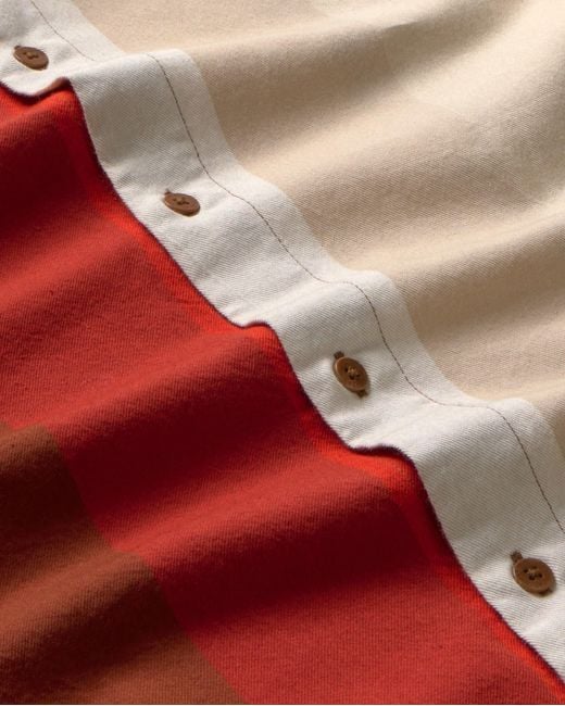 Thinking Mu Red Striped Sandfire Haru Shirt for men