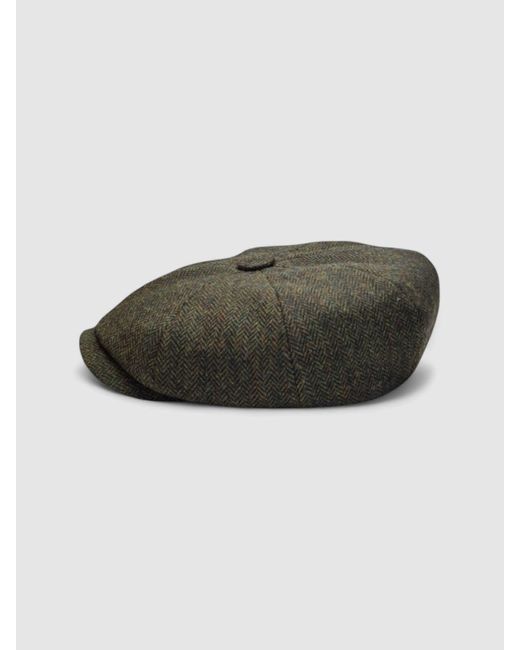 Mister Miller - Master Hatter Green Riley's Races Bakerboy Cap for men