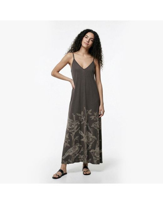 Aloha From Deer Brown Songbirds Maxi Dress