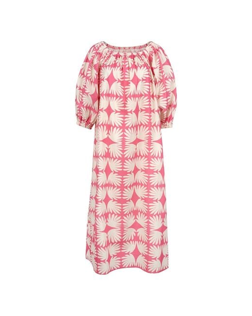 SUNSHINE TIENDA Pink Lemonade Tile Ace Dress