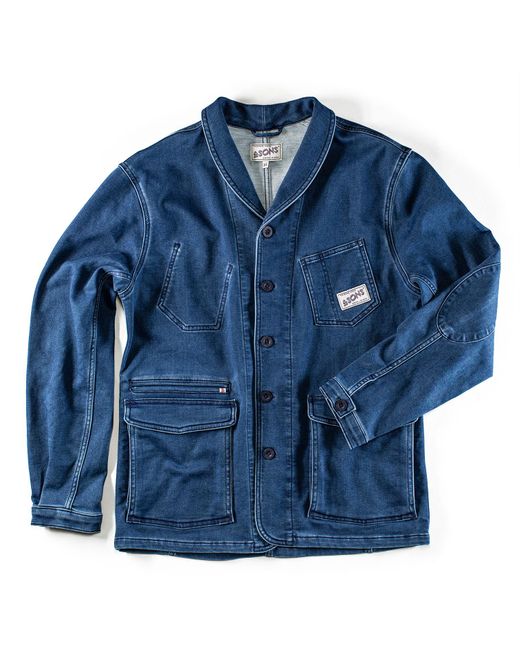 &SONS Trading Co Blue Crafter Wash Chore Jacket for men