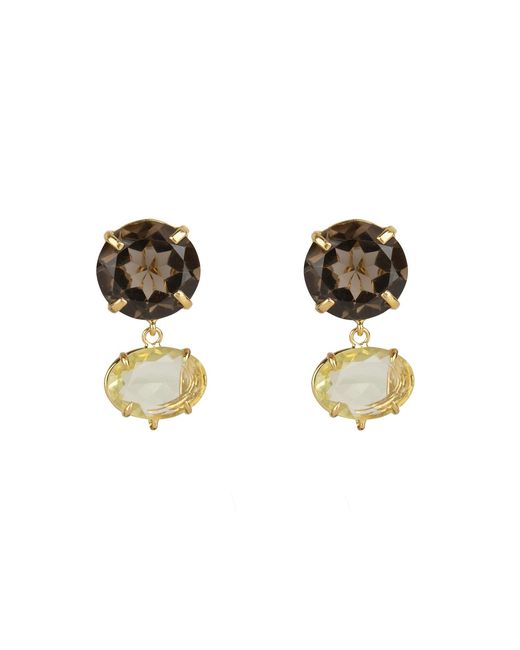 Bounkit Green Christa Earrings Pierced