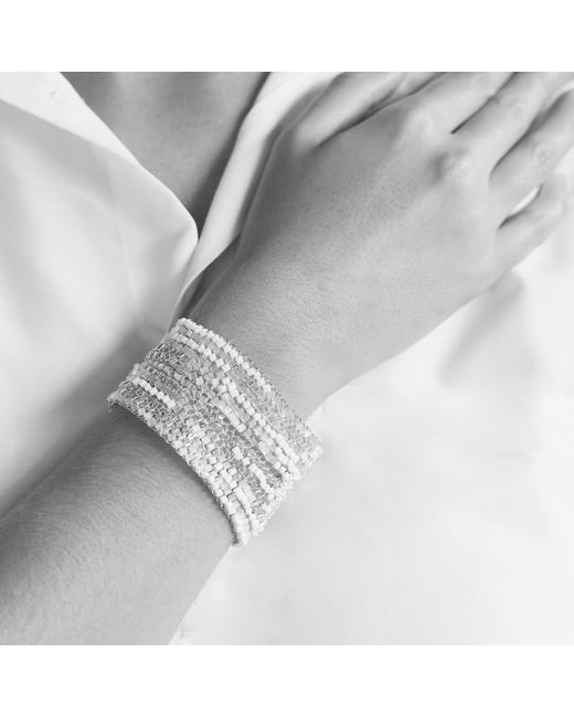 Lavish by Tricia Milaneze Metallic Mix Signature Handmade Crochet Bracelet