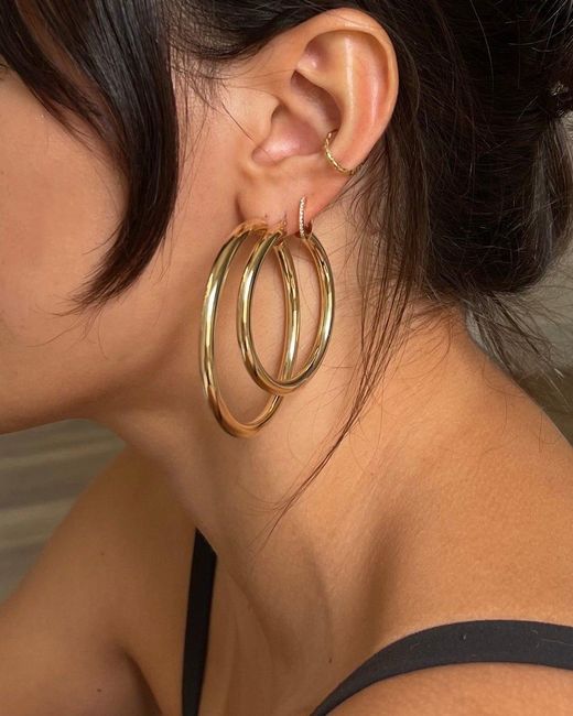Öugie Metallic The Large Tube Hoops