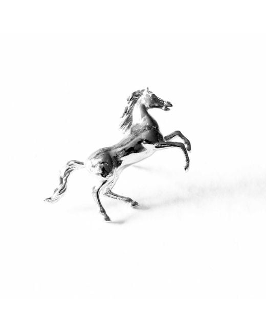 Lee Renee Metallic Horse Lapel Pin/Tie Pin for men