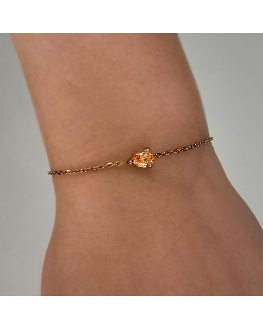 SALLY SKOUFIS Metallic Pure Bracelet With Made Cz Diamond Stimulant