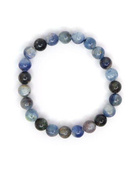 Shar Oke Blue Kyanite & Sponge Coral Bracelet for men