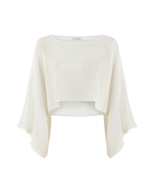 Lilamie White Carmen Top