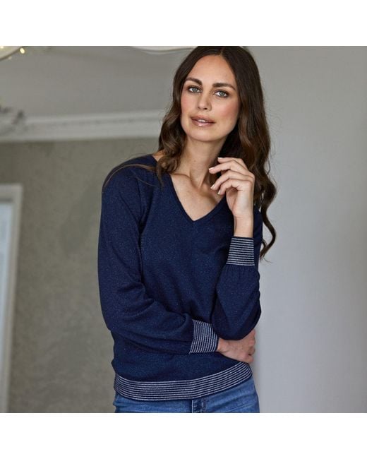 Cove Blue V Neck & Top