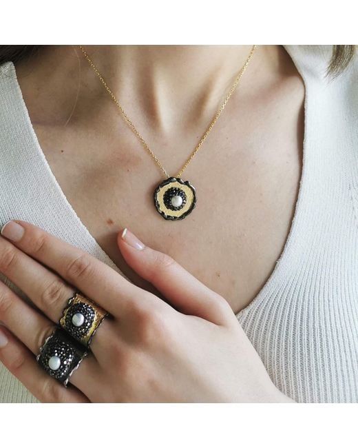 Nowart Jewelry Metallic Pearl Ring