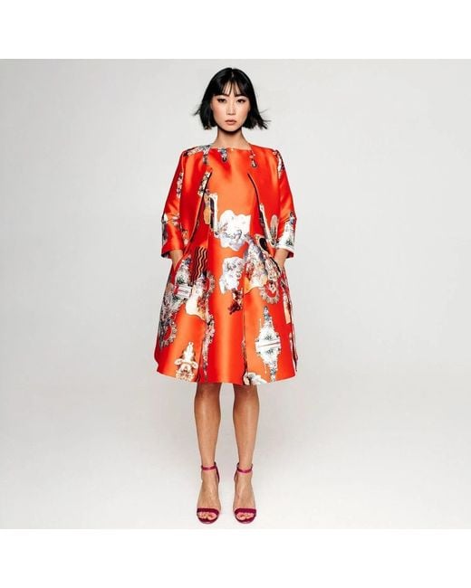 Maxjenny Red Midi Dress C