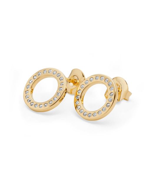 Lucy Quartermaine Metallic Art Deco Halo Studs
