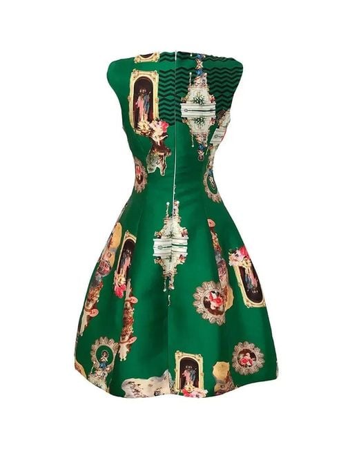 Maxjenny Green Midi Dress C