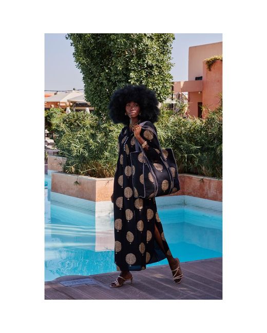 At Last Black Cotton Annabel Maxi Dress