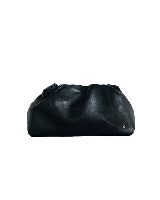 Sd Collection Black Cove Ruched Clutch