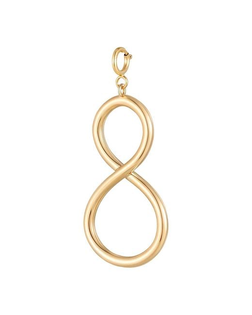 Larisa Beaumont Metallic Infinity Charm – 14K Solid Pendant