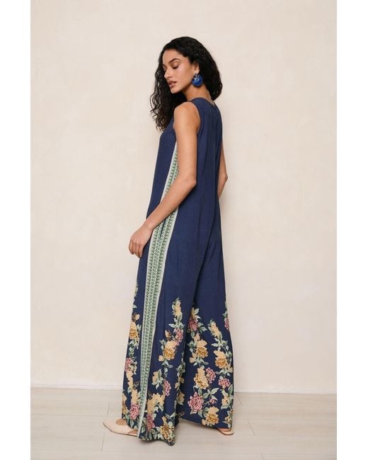 Raishma Blue Mabel Jumpsuit
