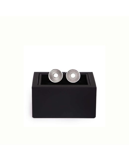 Kennett Watches & Accessories Black Kennett Freddie Cufflinks – Geometric Aviation-Inspired Design for men
