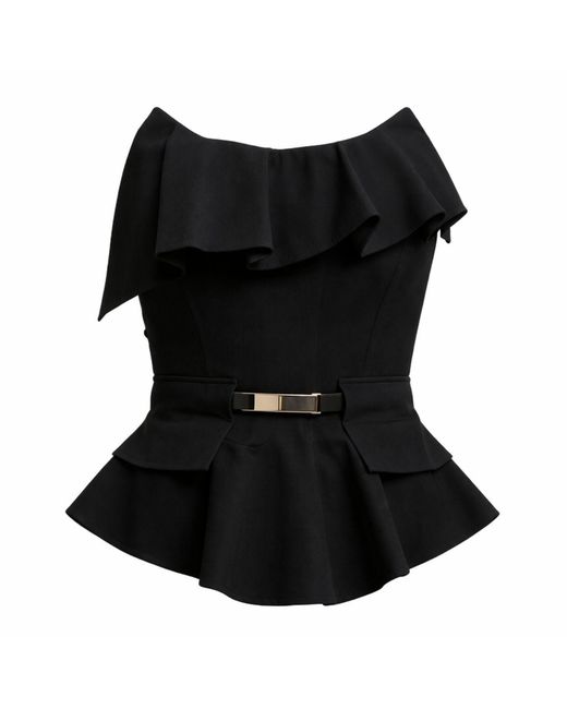 Ma Mulier Black Cloud Bustier Top