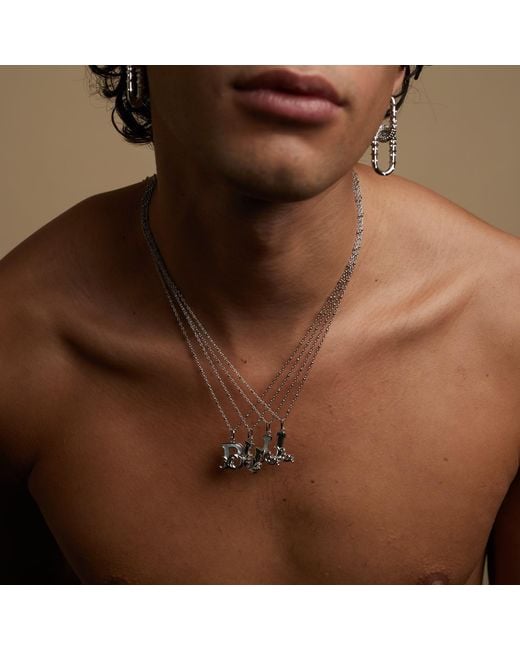 Kasun Metallic Plated F Initial Necklace With Mother Of Pearl