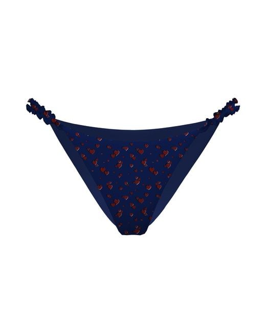 Blackbough Swim Blue Darby Frilled Medium Bottoms Heartache Pointelle
