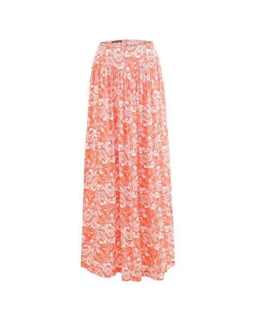 Morrato Bali Pink Vanalika Maxi Skirt Dakhla Burnt