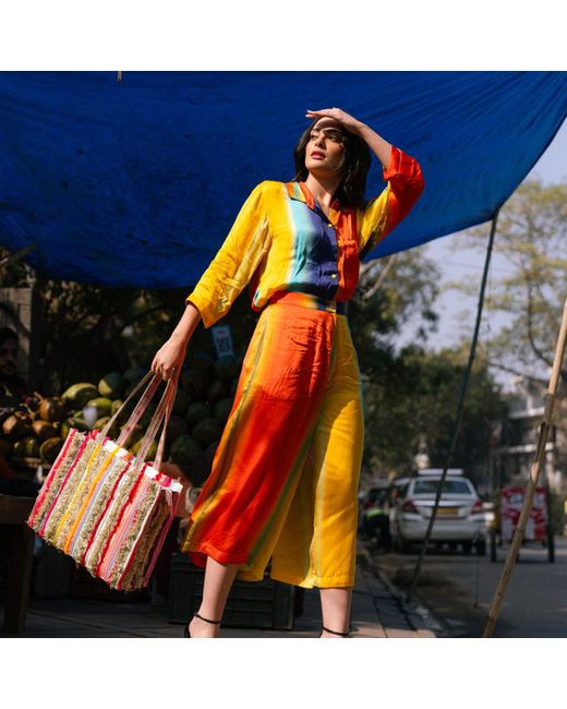 Simitri Red Raasta Tote Bag