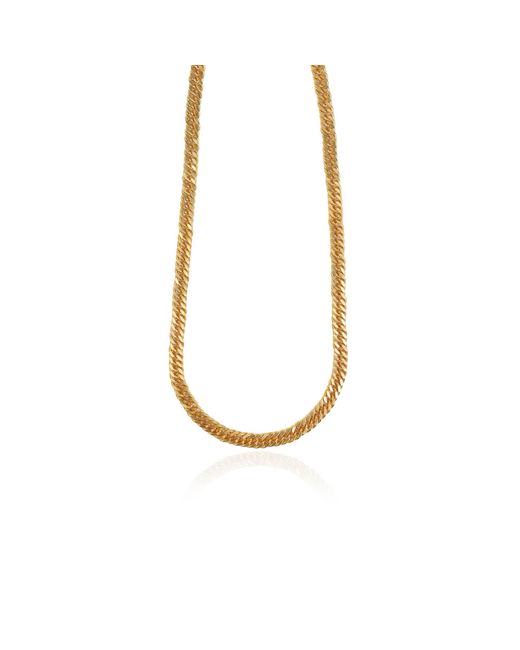 Lila Rasa Metallic Herringbone Chain 22"