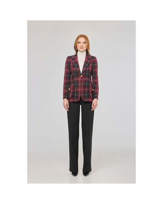 The Extreme Collection Red Tartan Check Blazer Gregor