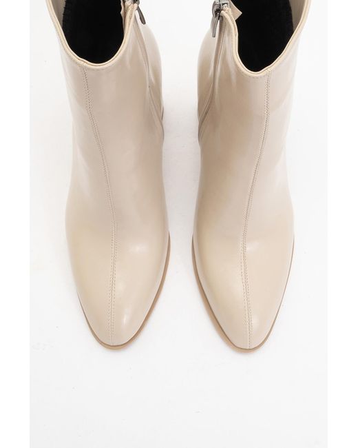 Prologue Shoes Natural Neutrals Jewel Cilt High Heel Boot