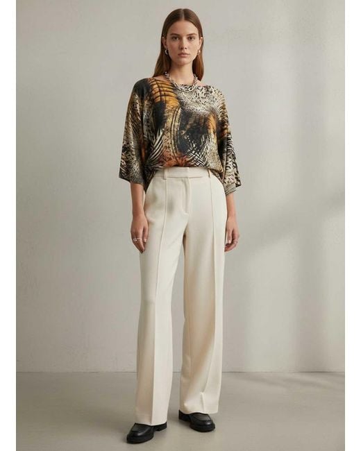 Conquista Multicolor Abstract Print Relaxed-Fit Top